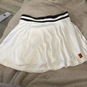 Nike White Skater Skirt with Black Accents